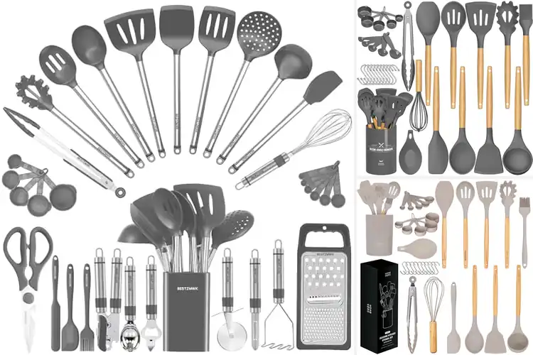 Detailed view of 10 Best 33-Piece Utensil Sets for Effortless Cooking Every Day