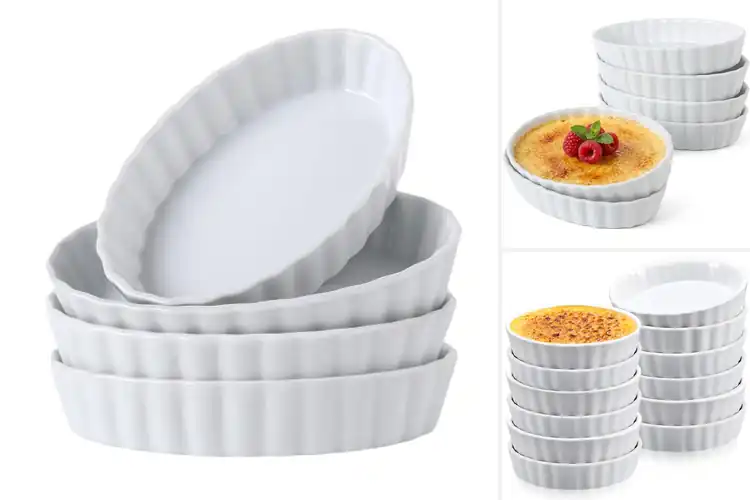 Detailed view of Best 5.2 Inch Ramekins For Quiche Desserts