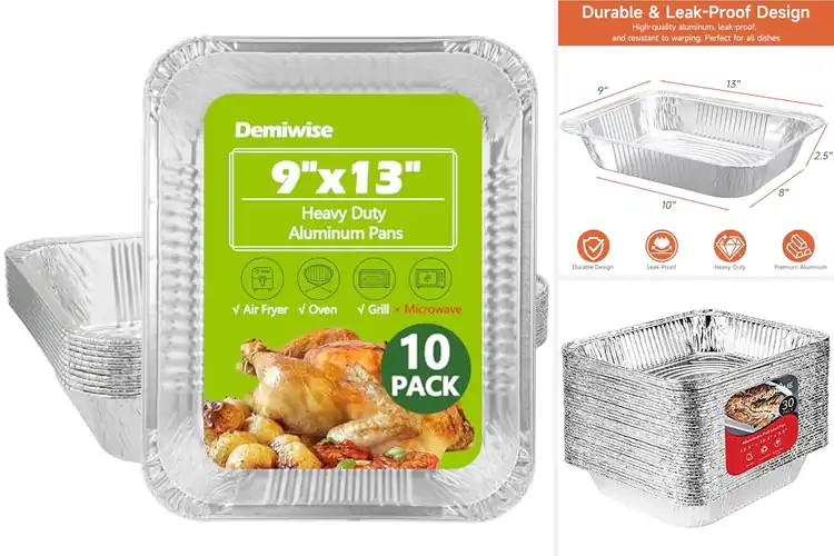 Detailed view of 10 Best 9×13 Foil Pans: Simplify Your Cooking & Baking Today