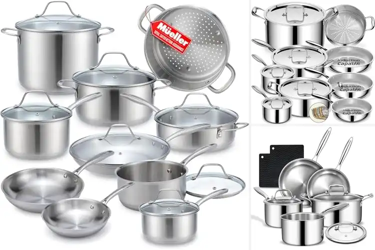 Detailed view of Best Aluminum Core Pots And Pans Sets