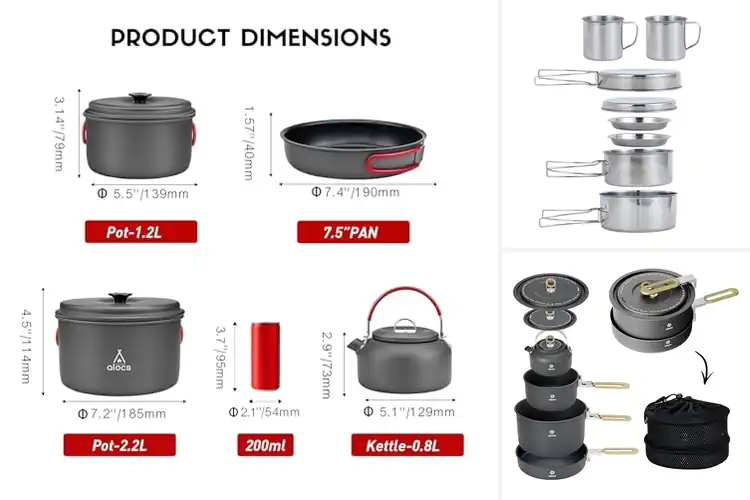 Detailed view of 10 Best Camping Cookwares for Epic Outdoor Meals