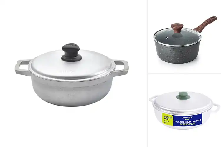 Detailed view of Best Cast Aluminum Core Sauce Pots