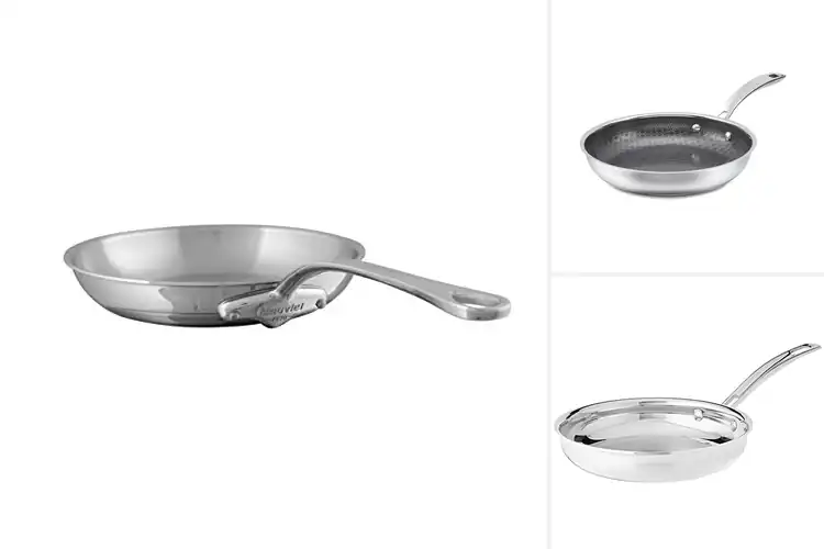 Detailed view of Best Cast Stainless Steel Handle Skillets