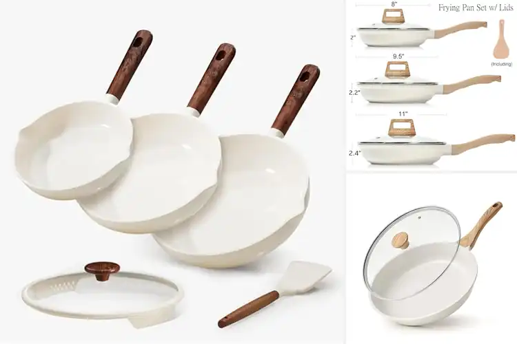 Detailed view of 10 Best Ceramic Nonstick Frying Pans: Cook Healthy, Clean Easy