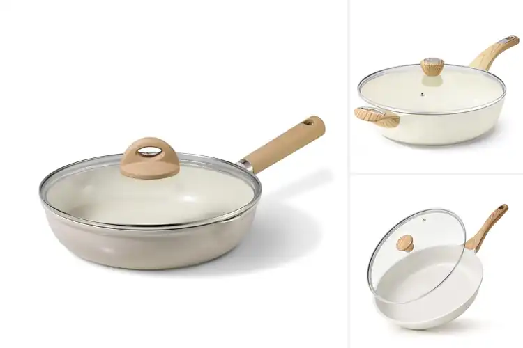 Detailed view of 10 Best Ceramic Skillet with Lid: Easy Cooking & Cleanup