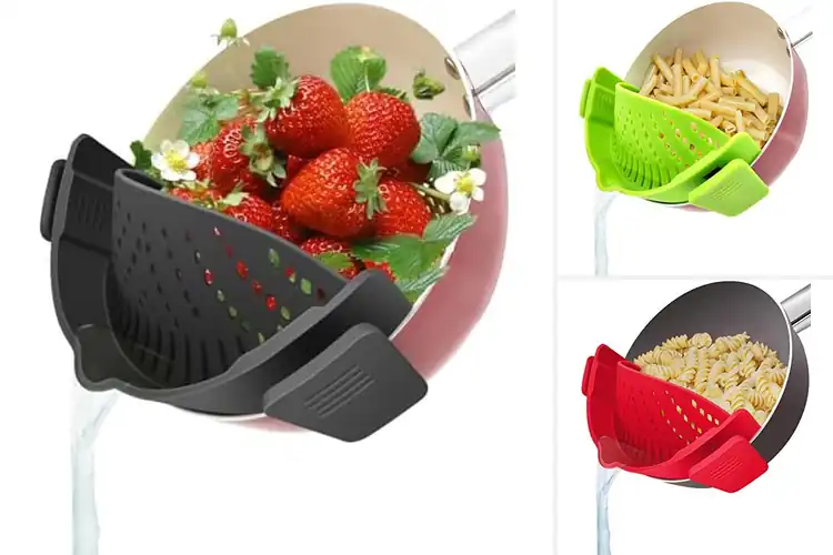 Detailed view of 10 Best Clip On Strainers for Easy and Mess-Free Cooking