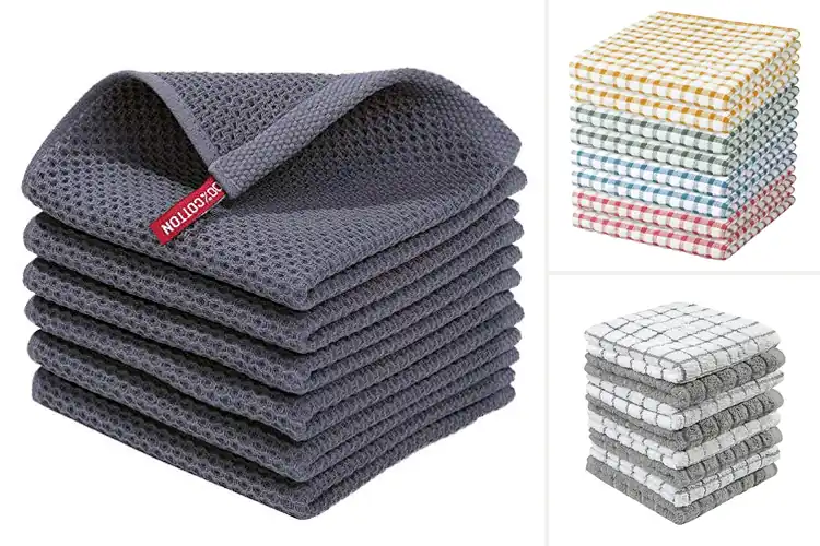 Detailed view of 10 Best Cotton Dish Cloths – Fast Absorb, Spotless Kitchen