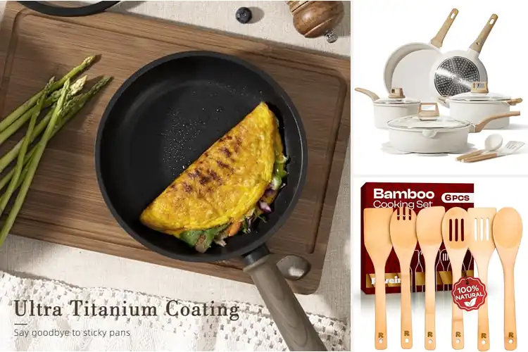 Detailed view of 10 Best Durable Cooking Sets for Effortless Meals