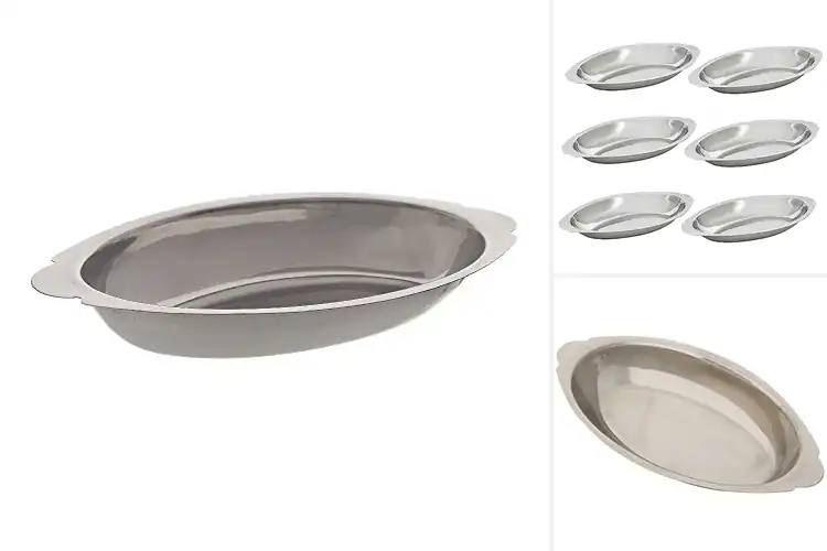 Detailed view of Best Durable Stainless Steel Au Gratin Dishes
