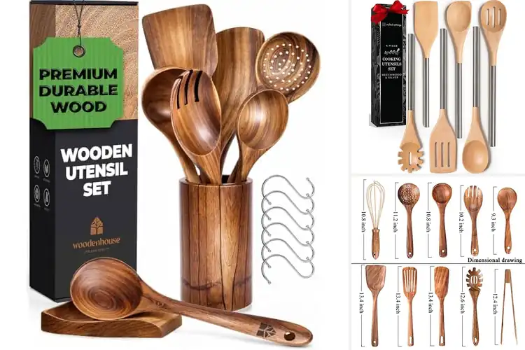 Detailed view of 10 Best Durable Wooden Handle Utensils for Long-Lasting Use