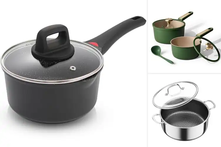 Detailed view of Best Easy Clean Saucepan With No Rivets