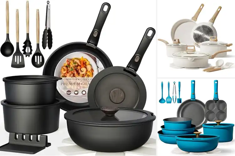 Detailed view of Best Easy Cleaning Pots And Pans Sets