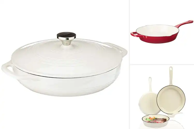Detailed view of Best Enameled Pans: Upgrade Your Kitchen