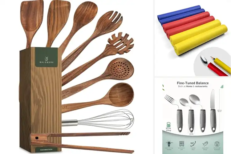 Detailed view of 10 Best Ergonomic Utensil Sets for Effortless Cooking