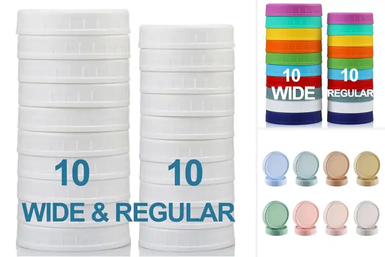 Detailed view of Best Food Grade Plastic Mason Jar Lids