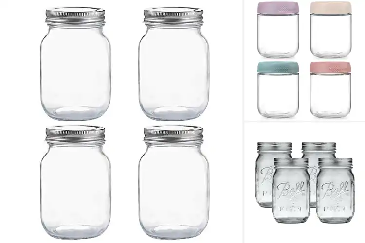 Detailed view of Best Four Pack Mason Jars