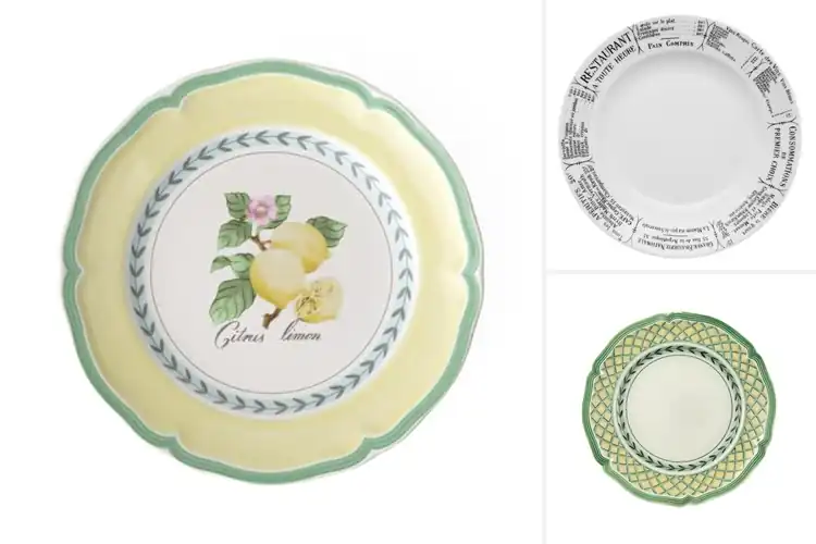 Detailed view of Best French Porcelain Plates