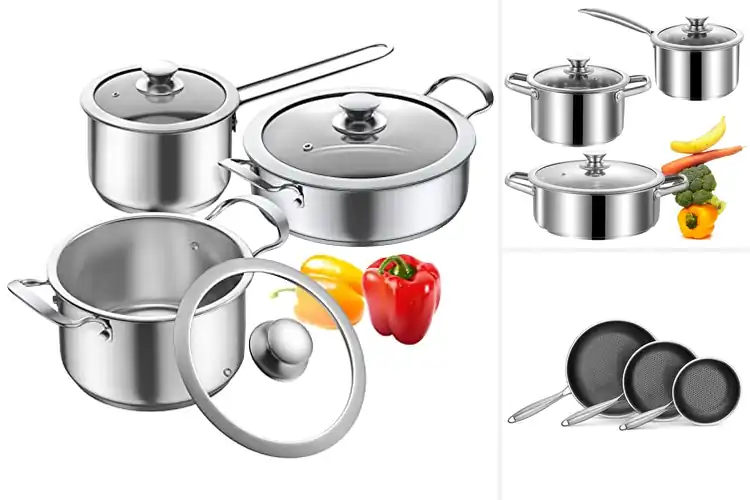 Detailed view of Best Gas And Electric Cooktop Pans for Durable, Even Cooking