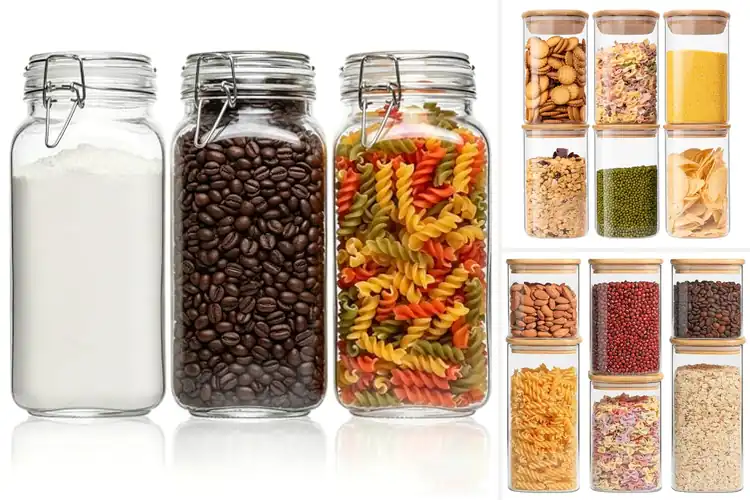 Detailed view of Best Glass Food Storage Jars
