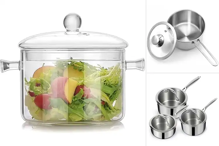 Detailed view of Best Glass Lid Sauce Pan
