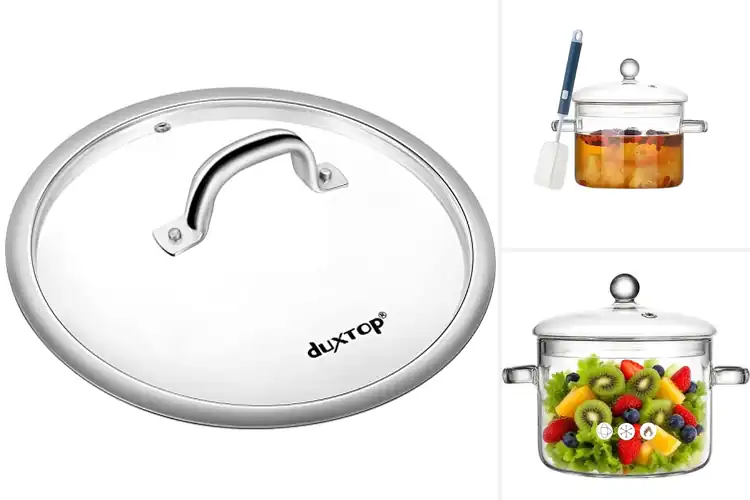 Detailed view of Best Glass Lid With Clear View Saucepan