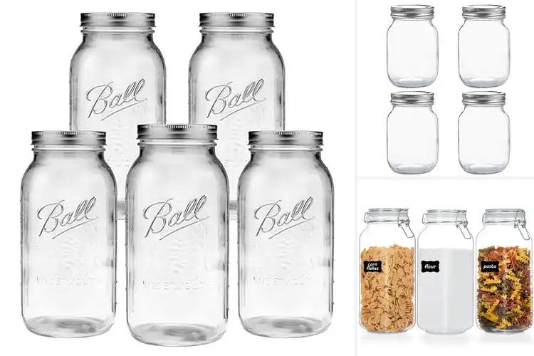Detailed view of 10 Best Glass Mason Jars for Food Storage: Organize Dry Goods