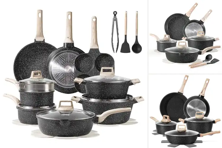 Detailed view of Best Granite Coated Cookware