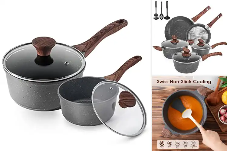 Detailed view of 10 Best Granite Coated Pots: Upgrade Your Kitchen with Ease