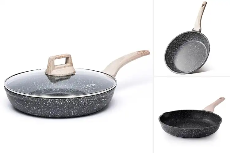 Detailed view of Best Granite Coated Skillet
