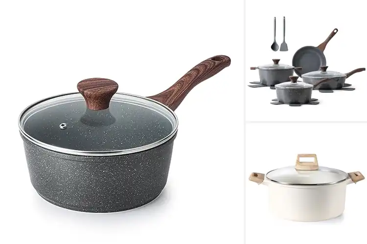 Detailed view of 10 Best Granite Coating Pots: Kitchen Bliss