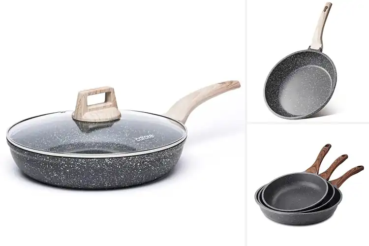 Detailed view of 10 Best Granite Frying Pans: Easy, Non-Stick Cooking