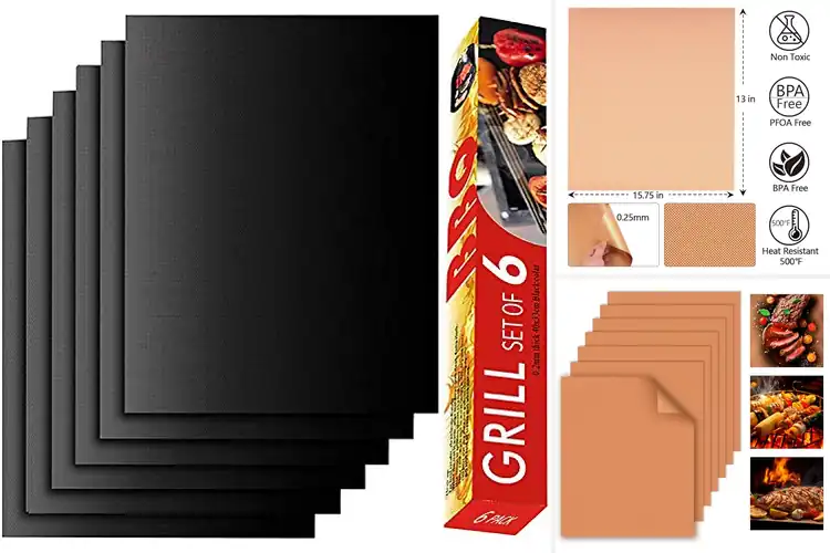 Detailed view of 10 Best Grill and Baking Mats for Effortless Cooking