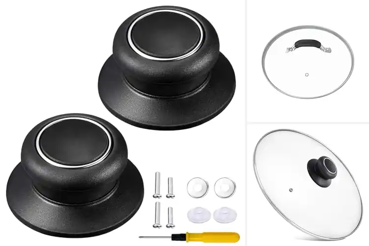 Detailed view of Best Heat Resistant Handle And Glass Lid Pan
