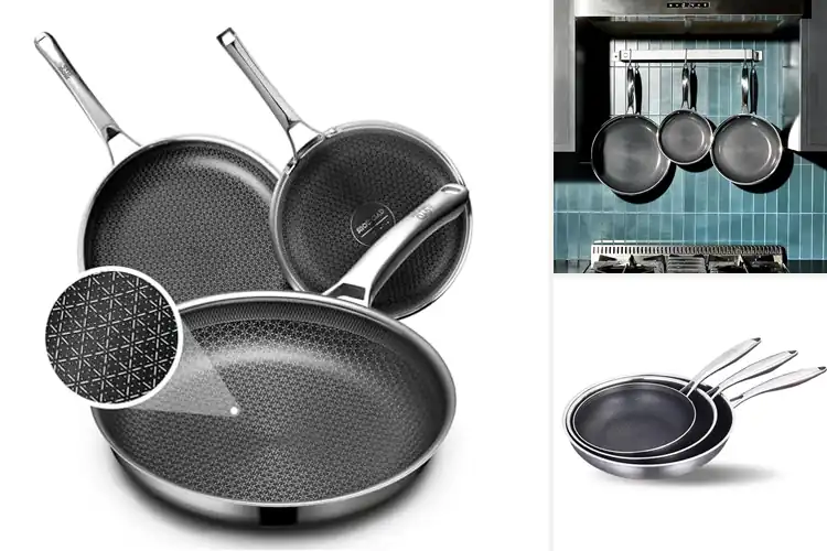 Detailed view of 10 Best Hybrid Frying Pans: Cook Like a Pro Effortlessly