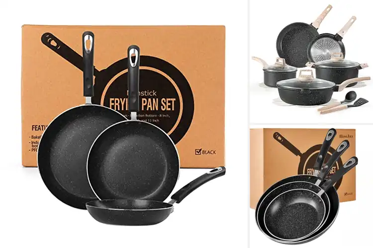 Detailed view of Best Induction Compatible Frying Pan Set