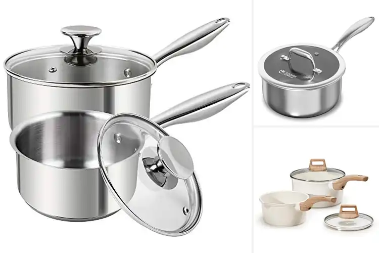Detailed view of 10 Best Induction Compatible Sauce Pans for Effortless Cooking