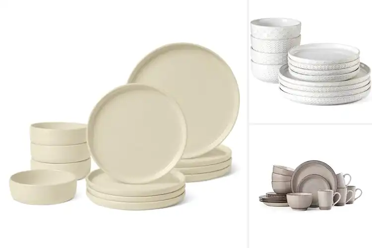 Detailed view of Best Ivory Stoneware Sets: Top 10 Elegant Dining Picks