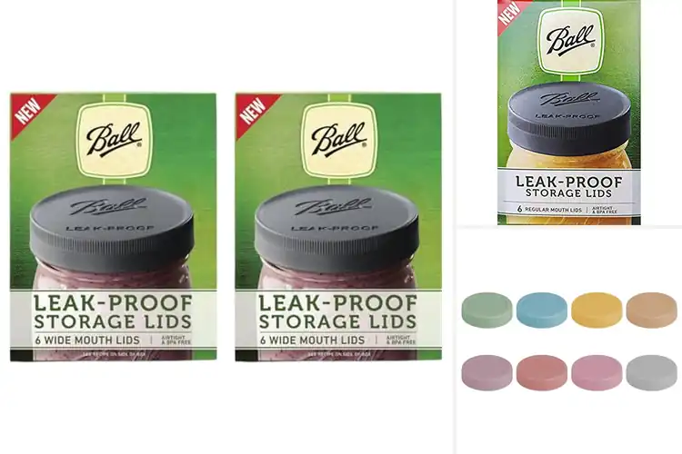 Detailed view of 10 Best Leak-Proof Mason Jar Lids