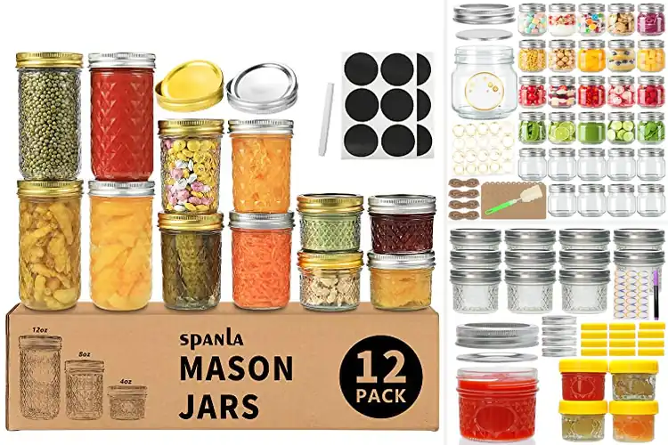 Detailed view of Best Mason Jar Gift Packs: Stylish Storage & Decor Solutions
