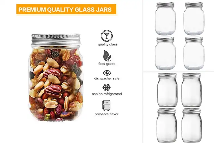 Detailed view of 10 Best Mason Jars for Crafts: Crafting Bliss