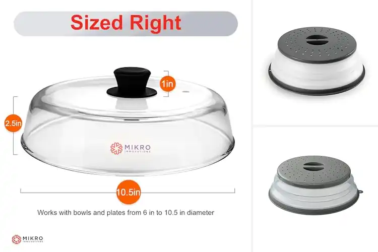 Detailed view of Best Medium Microwave Plate Cover 10.5 Inch