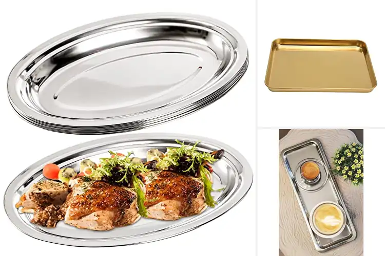 Detailed view of Best Mirror Finish Serving Platters