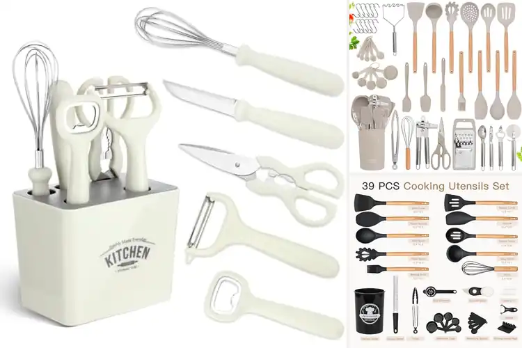 Detailed view of 10 Best Multi-Functional Kitchen Utensil Sets for Easy Cooking