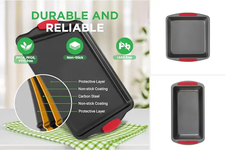 Detailed view of Best Non-Stick Pans With Silicone Handles