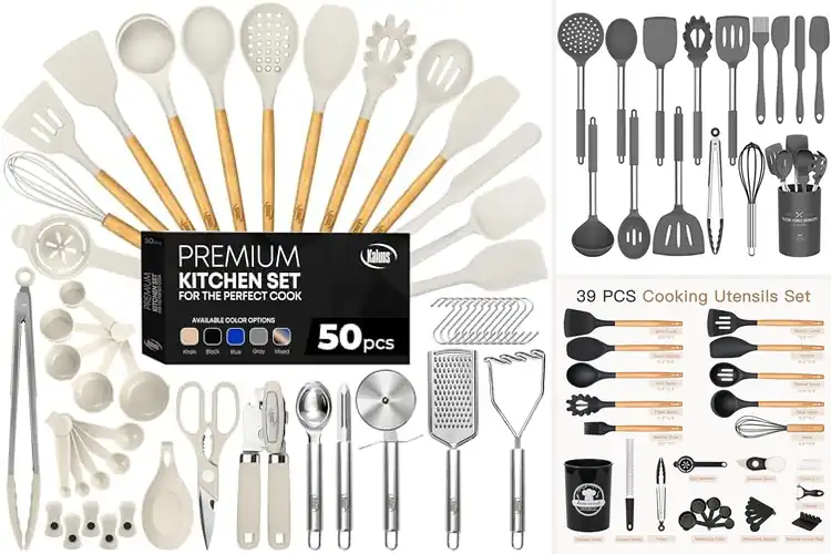 Detailed view of 10 Best Non-Stick Silicone Utensil Sets for Effortless Cooking