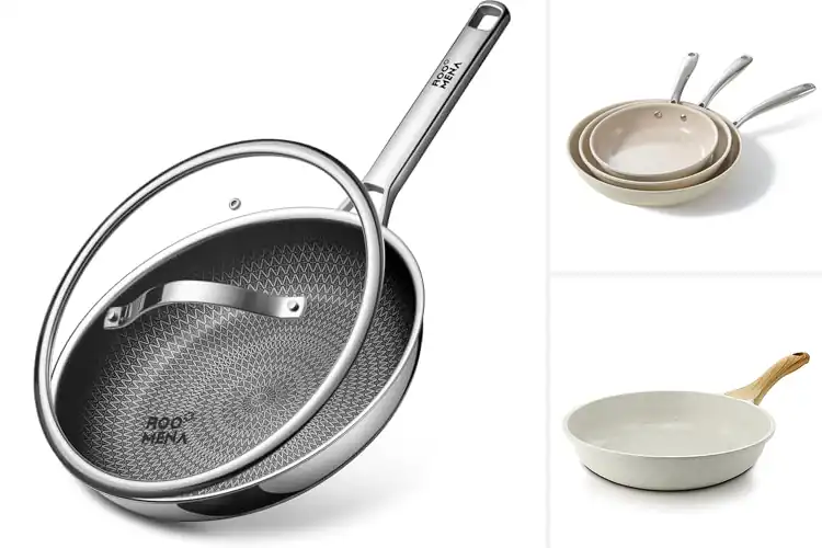Detailed view of Best Non Toxic Frying Pan With PFOA PTFE PFAS Free