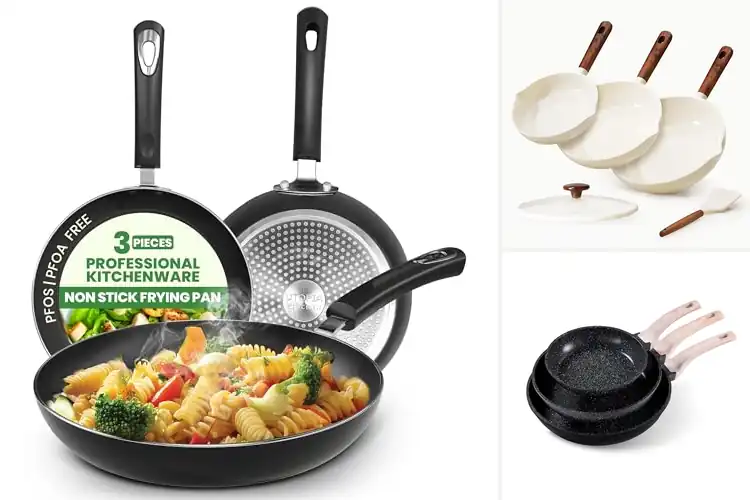 Detailed view of Best Nonstick Frying Pan Set By Size