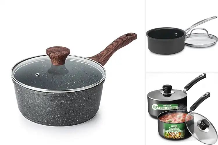 Detailed view of Best Nonstick Saucepan With Lid