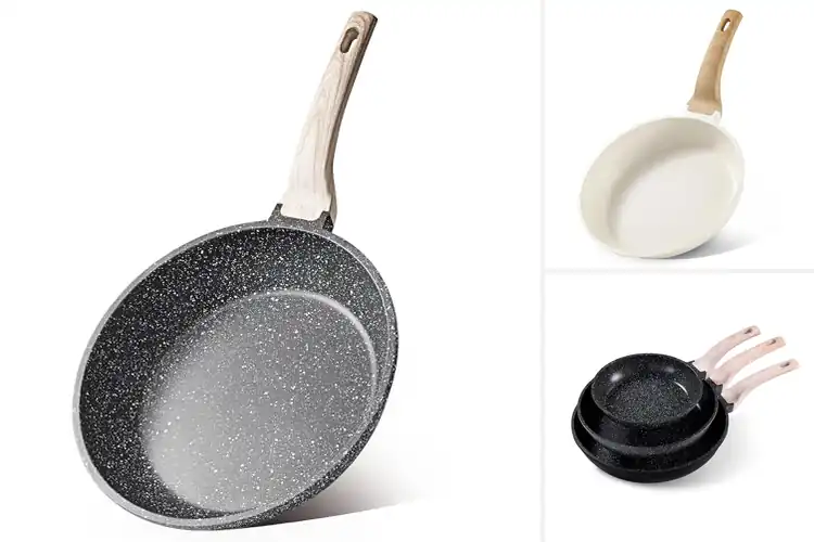 Detailed view of Best Oil Reduction Frying Pan