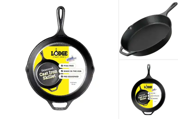 Detailed view of Best Oven Stovetop Grill Campfire Cast Iron Skillet